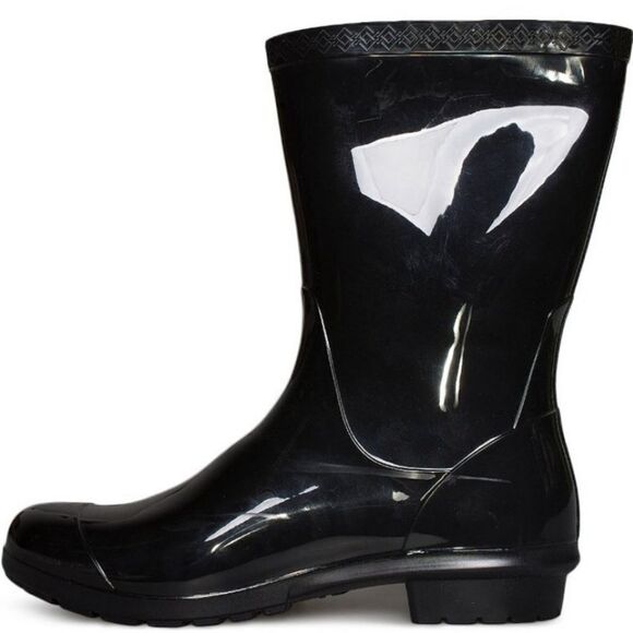 Ugg black rainboots with ugg lining. Sienna boots - Picture 3 of 4